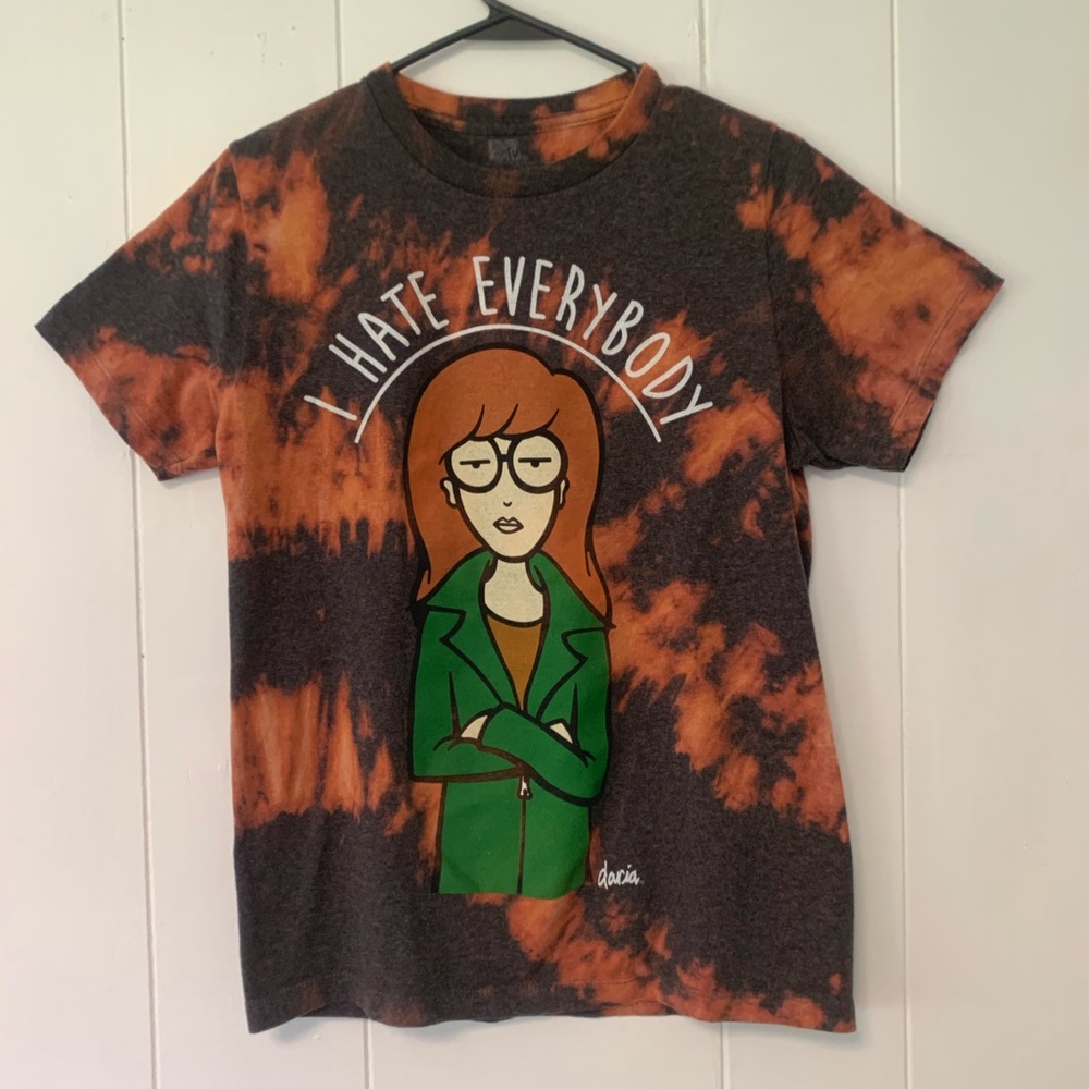 Daria I Hate Everyone Upcycled T Shirt Size small